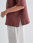 Zest Essential Linen Short Sleeve Shirt, Andorra product photo View 05 S