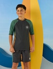 Wavetribe Ombre Side Panel Swim Short, Charcoal product photo View 08 S