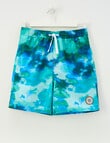 Wavetribe Tie Dye Swim Short, Dark Sea product photo