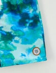 Wavetribe Tie Dye Swim Short, Dark Sea product photo View 02 S