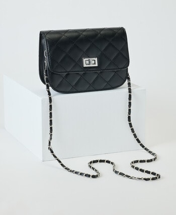 Mac & Ellie Crossbody Bag, Black Chain product photo