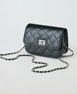 Mac & Ellie Crossbody Bag, Black Chain product photo View 03 S