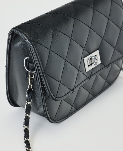 Mac & Ellie Crossbody Bag, Black Chain product photo View 05 L