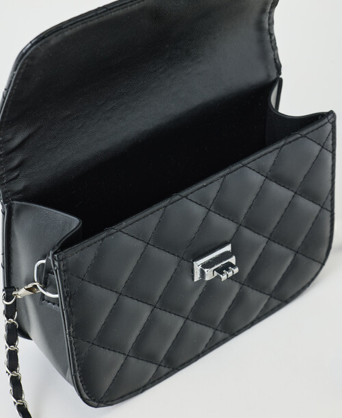 Mac & Ellie Crossbody Bag, Black Chain product photo View 06 L