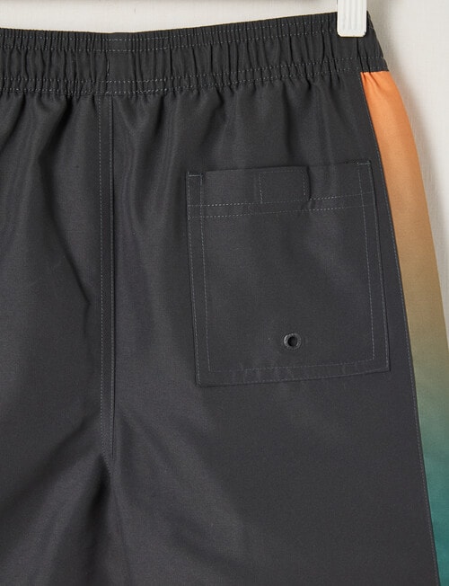 Wavetribe Ombre Side Panel Swim Short, Charcoal product photo View 02 L
