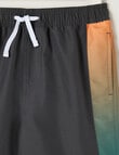 Wavetribe Ombre Side Panel Swim Short, Charcoal product photo View 03 S