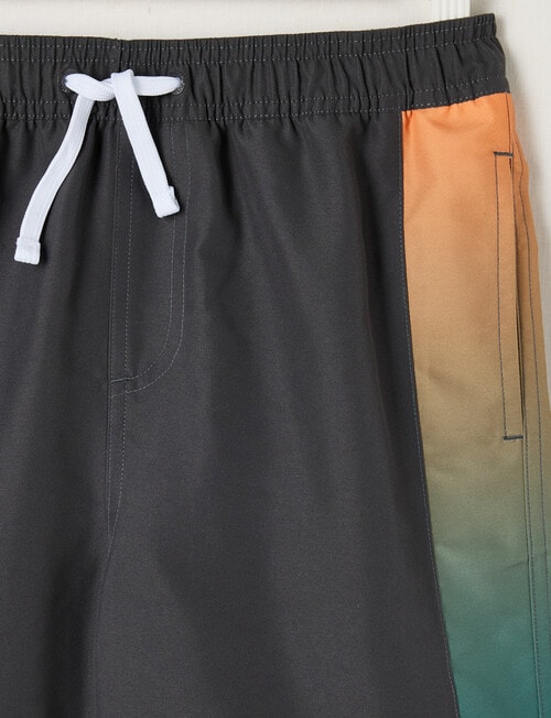 Wavetribe Ombre Side Panel Swim Short, Charcoal product photo View 03 L