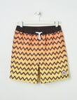 Wavetribe Stripe Swim Short, Ombre Orange product photo