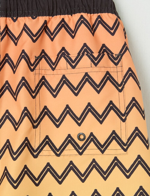 Wavetribe Stripe Swim Short, Ombre Orange product photo View 03 L