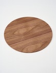 Amy Piper Grove Round Placemat, 32cm, Dark Wood, Veneer product photo