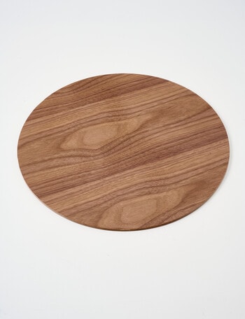 Amy Piper Grove Round Placemat, 32cm, Dark Wood, Veneer product photo