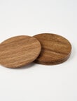 Amy Piper Grove Coaster Set, 4-Piece , Dark Wood, Veneer product photo View 02 S