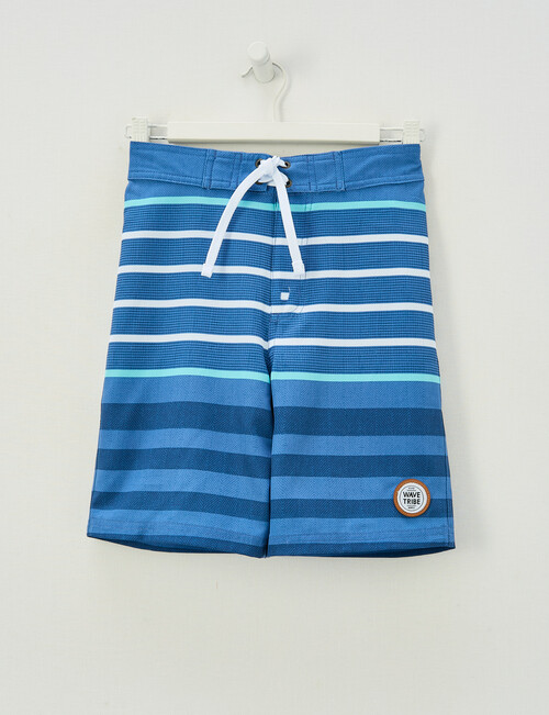 Wavetribe Stripe Board Short, Blue product photo