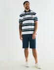 Line 7 Aiden Short Sleeve Polo Shirt, White product photo View 03 S