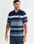 Line 7 Luther Short Sleeve Polo Shirt, Navy product photo