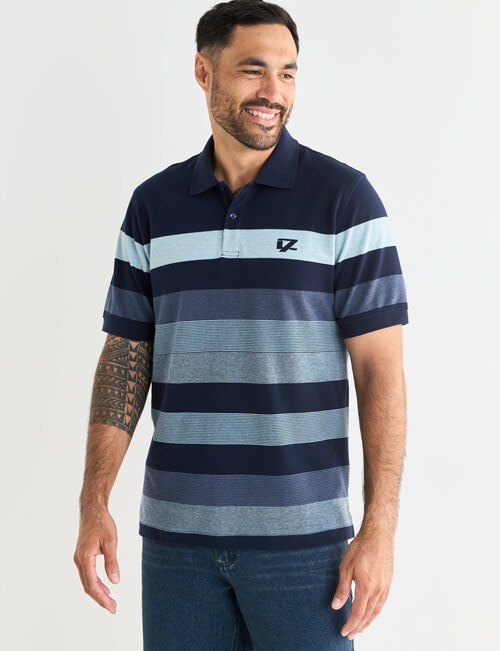 Line 7 Luther Short Sleeve Polo Shirt, Navy product photo