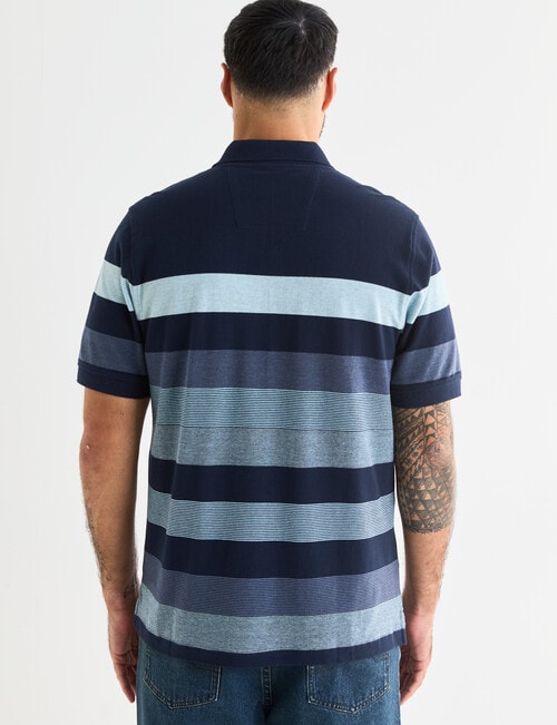 Line 7 Luther Short Sleeve Polo Shirt, Navy product photo View 02 L