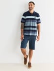 Line 7 Luther Short Sleeve Polo Shirt, Navy product photo View 03 S