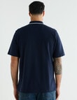 Line 7 Club Short Sleeve Polo Shirt, Navy product photo View 02 S