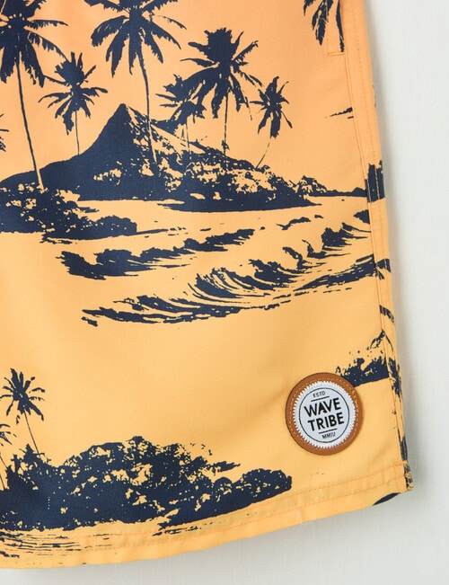 Wavetribe Island Swim Short, Orange product photo View 02 L