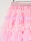 Mac & Ellie Tiered Tulle Rainbow Skirt, Pink product photo View 02 S