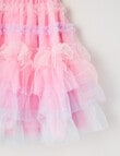 Mac & Ellie Tiered Tulle Rainbow Skirt, Pink product photo View 03 S