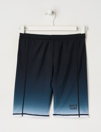 Wavetribe Ombre Rash Short, Charcoal product photo