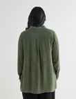 Studio Curve Long Sleeve Magic Shirt, Foliage product photo View 02 S