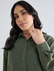 Studio Curve Long Sleeve Magic Shirt, Foliage product photo View 04 S