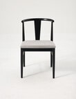 LUCA Furniture Cove Dining Chair, Silver & Black product photo View 02 S