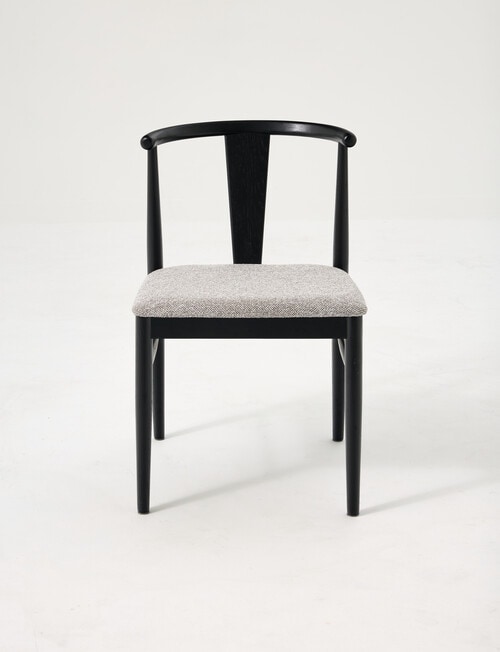 LUCA Furniture Cove Dining Chair, Silver & Black product photo View 02 L