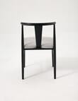 LUCA Furniture Cove Dining Chair, Silver & Black product photo View 03 S