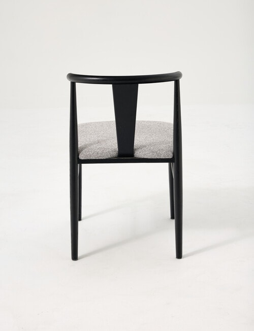 LUCA Furniture Cove Dining Chair, Silver & Black product photo View 03 L