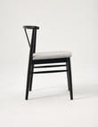 LUCA Furniture Cove Dining Chair, Silver & Black product photo View 04 S