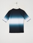 Wavetribe Ombre Short Sleeve Rash Top, Charcoal product photo View 02 S