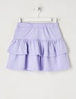 Mac & Ellie Knit Tiered Skort, Lilac product photo