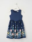 Mac & Ellie Sleeveless Butterfly Border Print Dress, Navy product photo