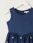 Mac & Ellie Sleeveless Butterfly Border Print Dress, Navy product photo View 02 S