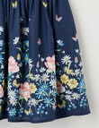 Mac & Ellie Sleeveless Butterfly Border Print Dress, Navy product photo View 03 S