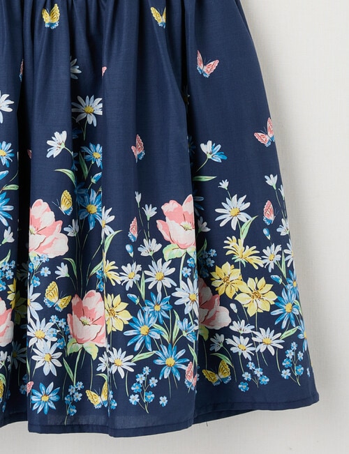 Mac & Ellie Sleeveless Butterfly Border Print Dress, Navy product photo View 03 L