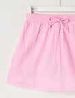 Mac & Ellie Crinkle Knit Skort, Pink Sugar product photo View 02 S