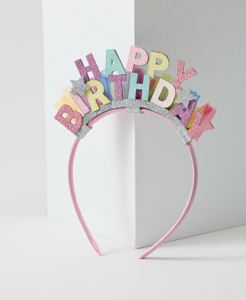 Mac & Ellie Happy Birthday Headband product photo