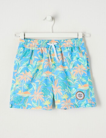 Wavetribe All Over Print Tropic Swim Short, Blue product photo