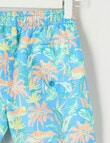 Wavetribe All Over Print Tropic Swim Short, Blue product photo View 02 S
