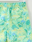 Wavetribe All Over Print Tropic Swim Short, Dark Lime product photo View 04 S