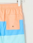 Wavetribe Colourblock Swim Short, Dark Peach product photo View 02 S