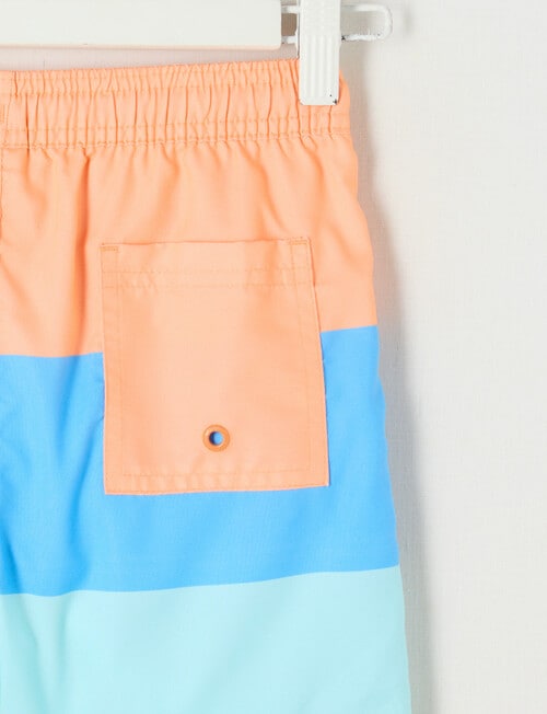 Wavetribe Colourblock Swim Short, Dark Peach product photo View 02 L
