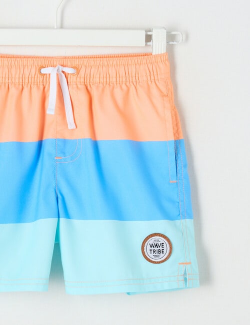 Wavetribe Colourblock Swim Short, Dark Peach product photo View 03 L