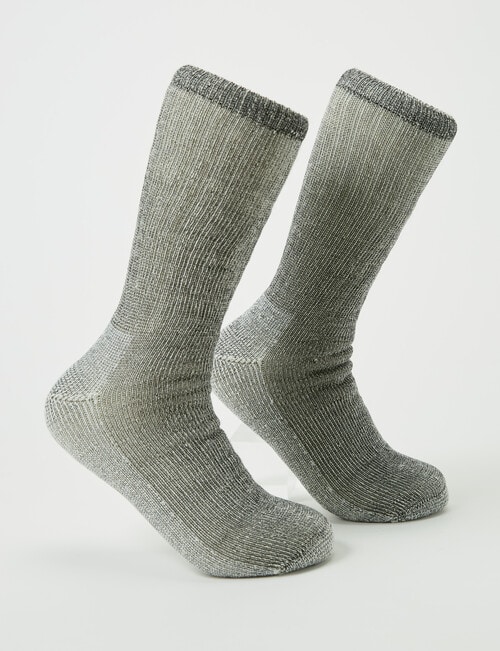 Chisel Wool-blend Hiker Sock, 2-Pack, Black & White product photo