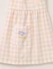 Little Bundle Girls Pretty Flower Top & Bloomer, 2-Piece, Pink Check product photo View 05 S
